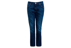 Wrangler Straight-Jeans Greensboro for Real Dunkelblau/Blau