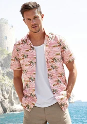 Beachtime Hawaiihemd Regular Fit Rosa