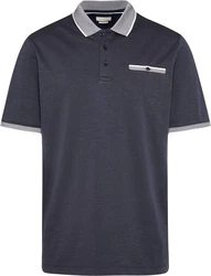 bugatti Poloshirt mit Akzenten Dunkelblau/Grau/Hellgrau/Blau