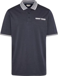 bugatti Poloshirt mit Akzenten Dunkelblau/Grau/Hellgrau/Blau