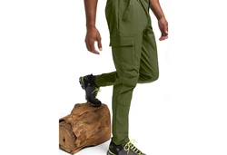 Maier Sports Funktionshose Trekkinghose Fenit Dunkelgrün/Grün/Khaki