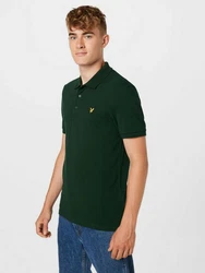 Lyle & Scott T-Shirt Poloshirt Dunkelgrün/Grün/Gelb
