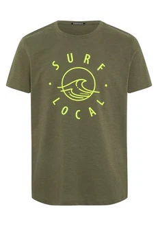 Chiemsee Print-Shirt T-Shirt Dunkelgrün/Grün