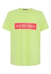 Chiemsee Print-Shirt T-Shirt mit Markenschriftzug Grün/Neonfarben/Gelb