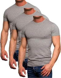 Jack & Jones T-Shirt Basic mit Rundhalsausschnitt Grau/Dunkelgrau/Hellgrau