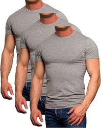 Jack & Jones T-Shirt Basic mit Rundhalsausschnitt Grau/Dunkelgrau/Hellgrau