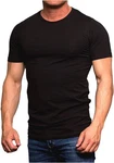 Jack & Jones T-Shirt Basic mit Rundhalsausschnitt Schwarz/Dunkelbraun