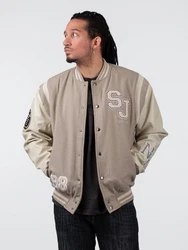 Sean John Collegejacke SJ Script Logo Collegejacket (1-St) beige/sand/light sand
