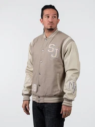 Sean John Collegejacke SJ Script Logo Collegejacket (1-St) beige/sand/light sand