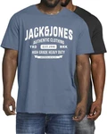 Jack & Jones Print-Shirt (2er-Pack) Dunkelblau/Grau/Blau
