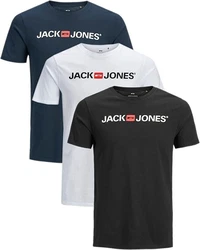 Jack & Jones T-Shirt Stilvolles Shirt mit Printdruck (3er-Pack) 