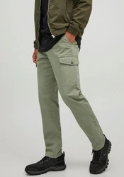 JACK & JONES Hose JPSTOllie Bowie Dunkelgrün/Khaki
