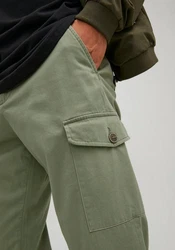 JACK & JONES Hose JPSTOllie Bowie Dunkelgrün/Khaki