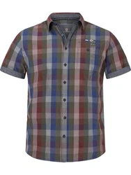 Jan Vanderstorm Kurzarmhemd REEDO Mischfarben/Braun/Blau/Hellblau/Beige/Grau