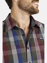 Jan Vanderstorm Kurzarmhemd REEDO Mischfarben/Braun/Blau/Hellblau/Beige/Grau