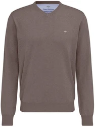 FYNCH-HATTON Strickpullover Langarmhemd SFPK211 Grau/Braun/Lila