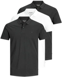 Jack & Jones Poloshirt (3er-Pack) in Unifarbe Unifarbe