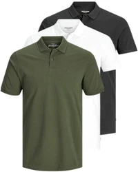 Jack & Jones Poloshirt (3er-Pack) in Unifarbe Unifarbe