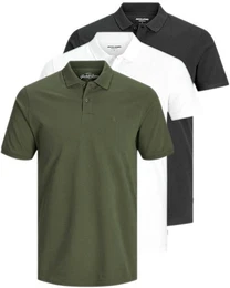 Poloshirt (3er-Pack) in Unifarbe