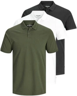 Jack & Jones Poloshirt (3er-Pack) in Unifarbe Unifarbe