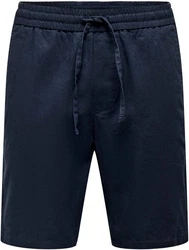 ONLY & SONS Shorts Linus Dunkelblau/Blau