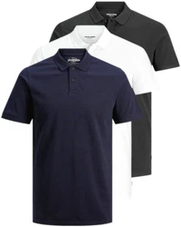 Jack & Jones Poloshirt (3er-Pack) in Unifarbe Unifarbe