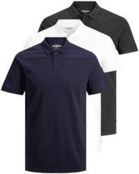 Jack & Jones Poloshirt (3er-Pack) in Unifarbe Unifarbe