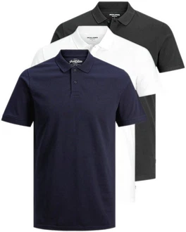 Jack & Jones Poloshirt (3er-Pack) in Unifarbe Unifarbe