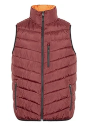 Chiemsee Winterjacke Men Padded Vest Braun/Bordeaux/Dunkelrot/Rot