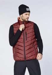 Chiemsee Winterjacke Men Padded Vest Braun/Bordeaux/Dunkelrot/Rot