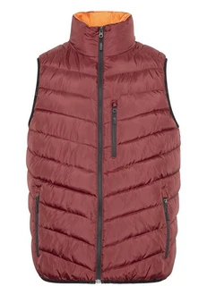 Chiemsee Winterjacke Men Padded Vest Braun/Bordeaux/Dunkelrot/Rot