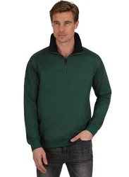 Trigema Sweatshirt mit Reißverschluss grn/tanne
