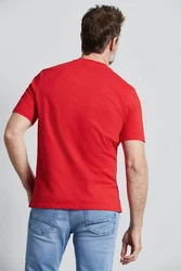 bugatti T-Shirt mit Logo-Print Rot