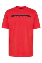 bugatti T-Shirt mit Logo-Print Rot