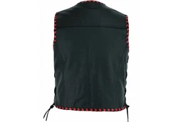 BULLDT Motorradweste BLD699 Dunkelrot/Rot/Schwarz