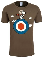 T-Shirt Peanuts - Snoopy Pilot mit lizenziertem Print