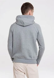 LOGOSHIRT Kapuzensweatshirt DC Superman Logo Grau/Silber/Hellgrau/Dunkelgrau