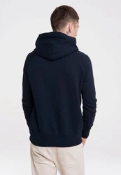 LOGOSHIRT Kapuzensweatshirt DC Superman Logo Dunkelblau/Hellblau/Blau