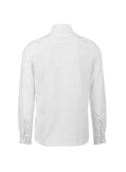 Trigema Poloshirt Business-Hemd aus DELUXE-Single-Jersey wei