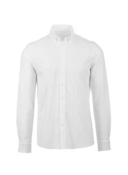 Trigema Poloshirt Business-Hemd aus DELUXE-Single-Jersey wei