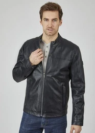 Lederjacke BUALESSIO mit Stehkragen