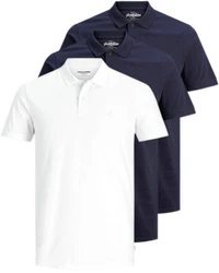 Jack & Jones Poloshirt (3er-Pack) in Unifarbe Unifarben