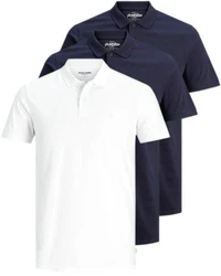 Jack & Jones Poloshirt (3er-Pack) in Unifarbe Unifarben