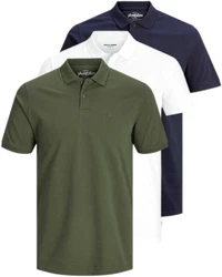 Jack & Jones Poloshirt (3er-Pack) in Unifarbe Unifarbe