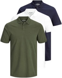 Jack & Jones Poloshirt (3er-Pack) in Unifarbe Unifarbe