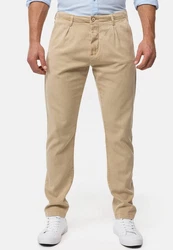 Indicode Chinohose Ville Khaki/Beige/Braun
