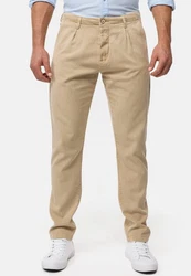 Indicode Chinohose Ville Khaki/Beige/Braun