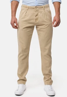 Indicode Chinohose Ville Khaki/Beige/Braun