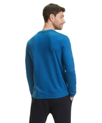 FALKE Langarmshirt Blau/Hellblau/Dunkelblau