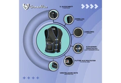 German Wear Motorradweste GW688 Biker Weste 